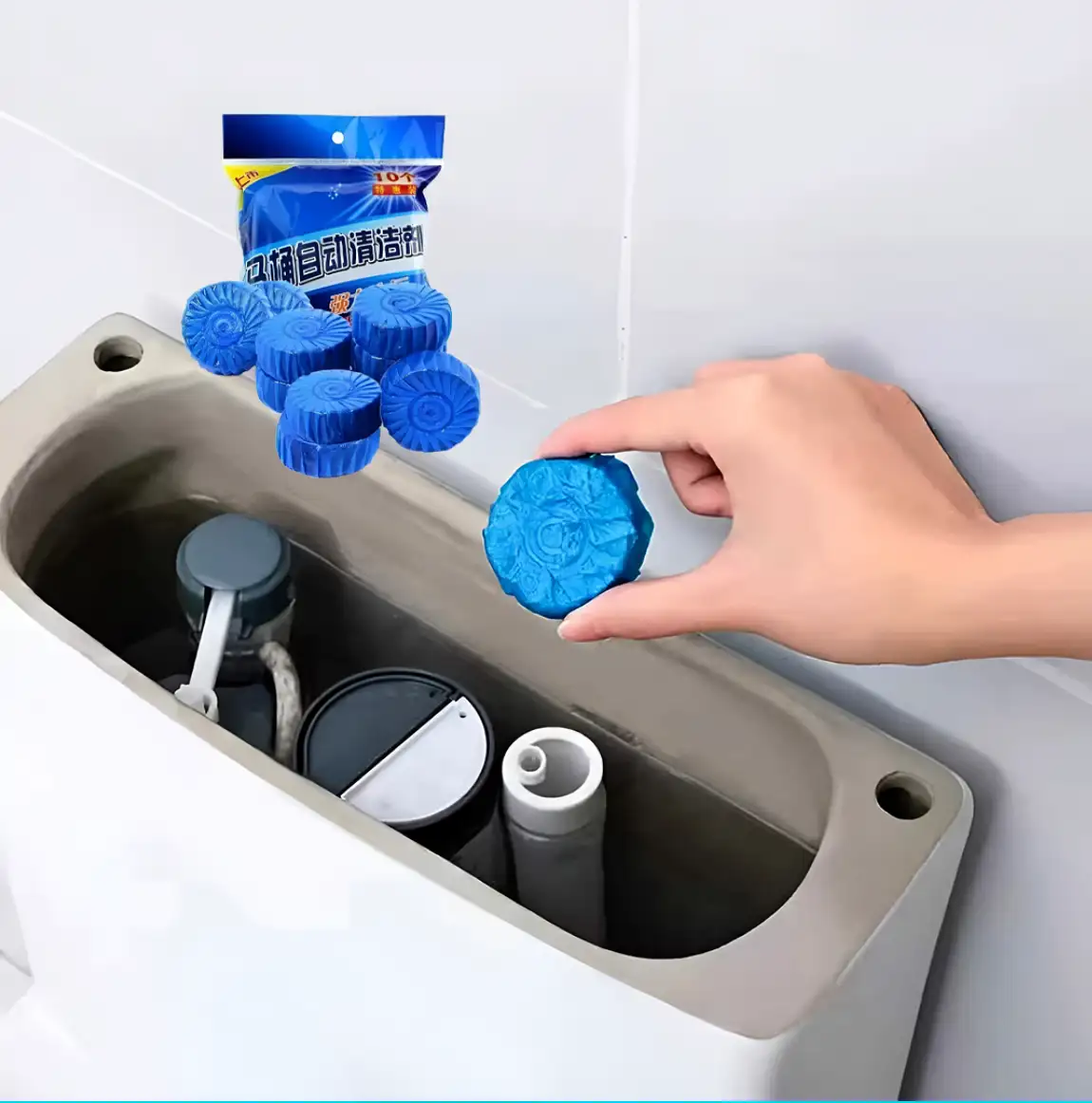 Toilet Flush Tablet | ৩ প্যাকেট = ৩০ পিস